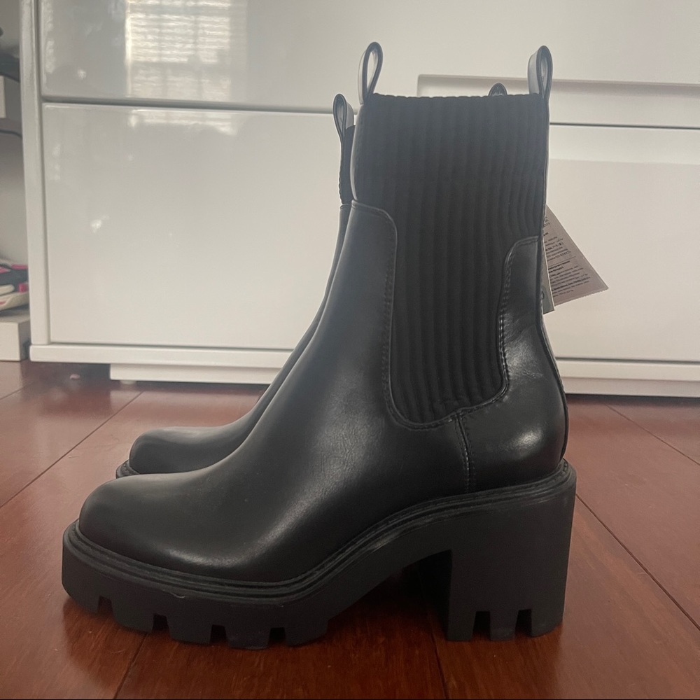 Zara heel sole boots